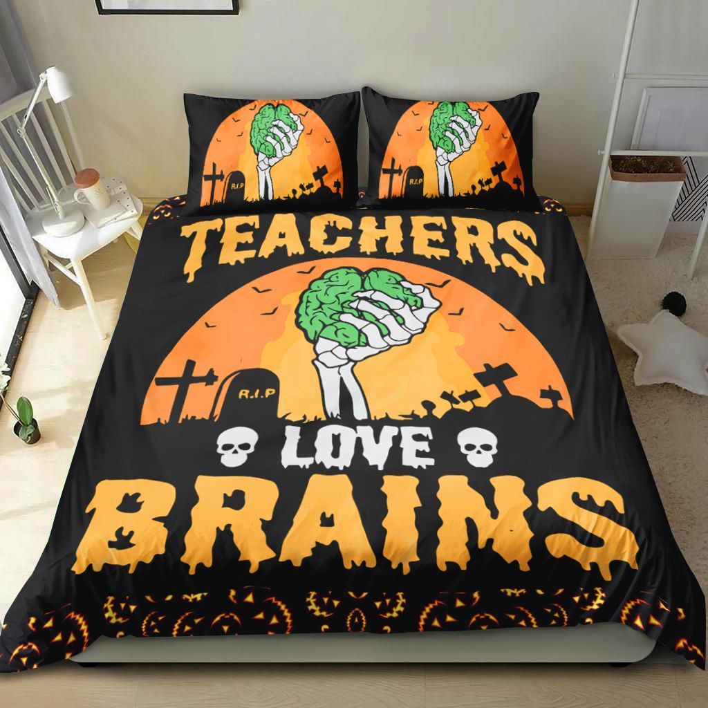 Teacher Love Brain Bedding Set