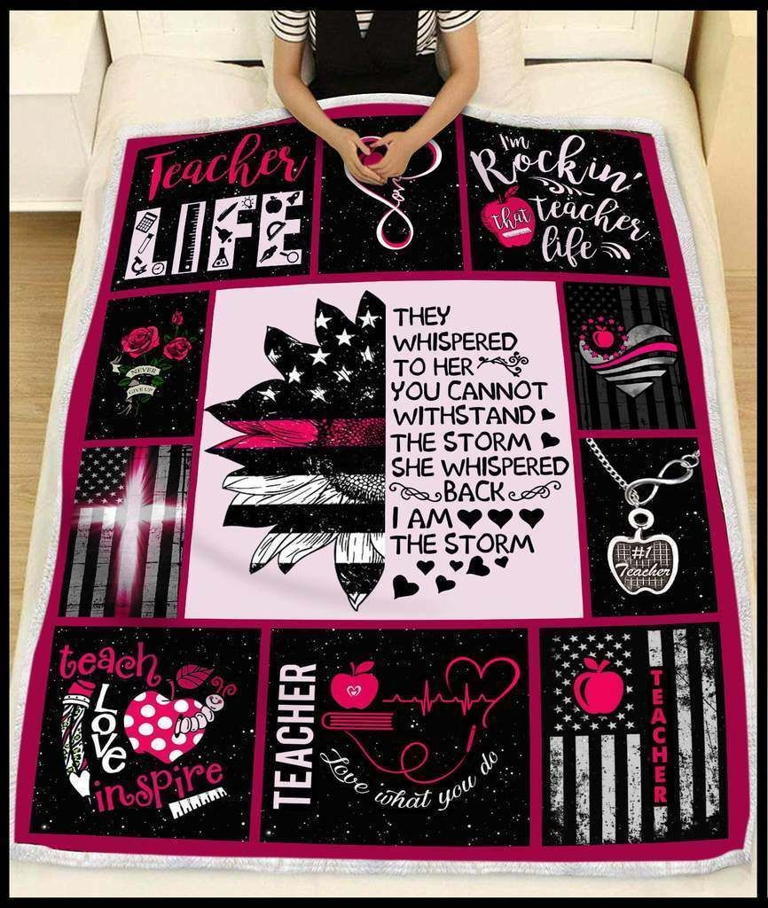 Teacher – They Whisper Fleece Blanket