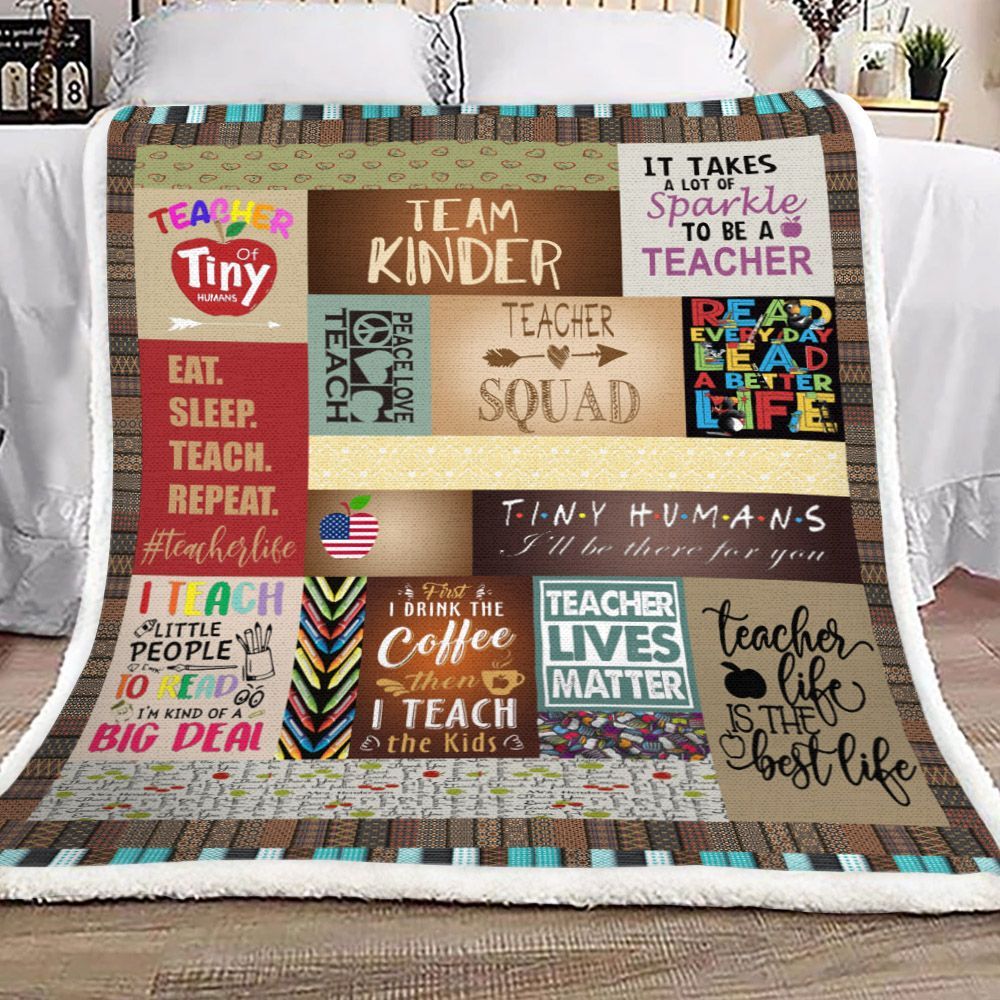 Teacher Sherpa Fleece Blanket