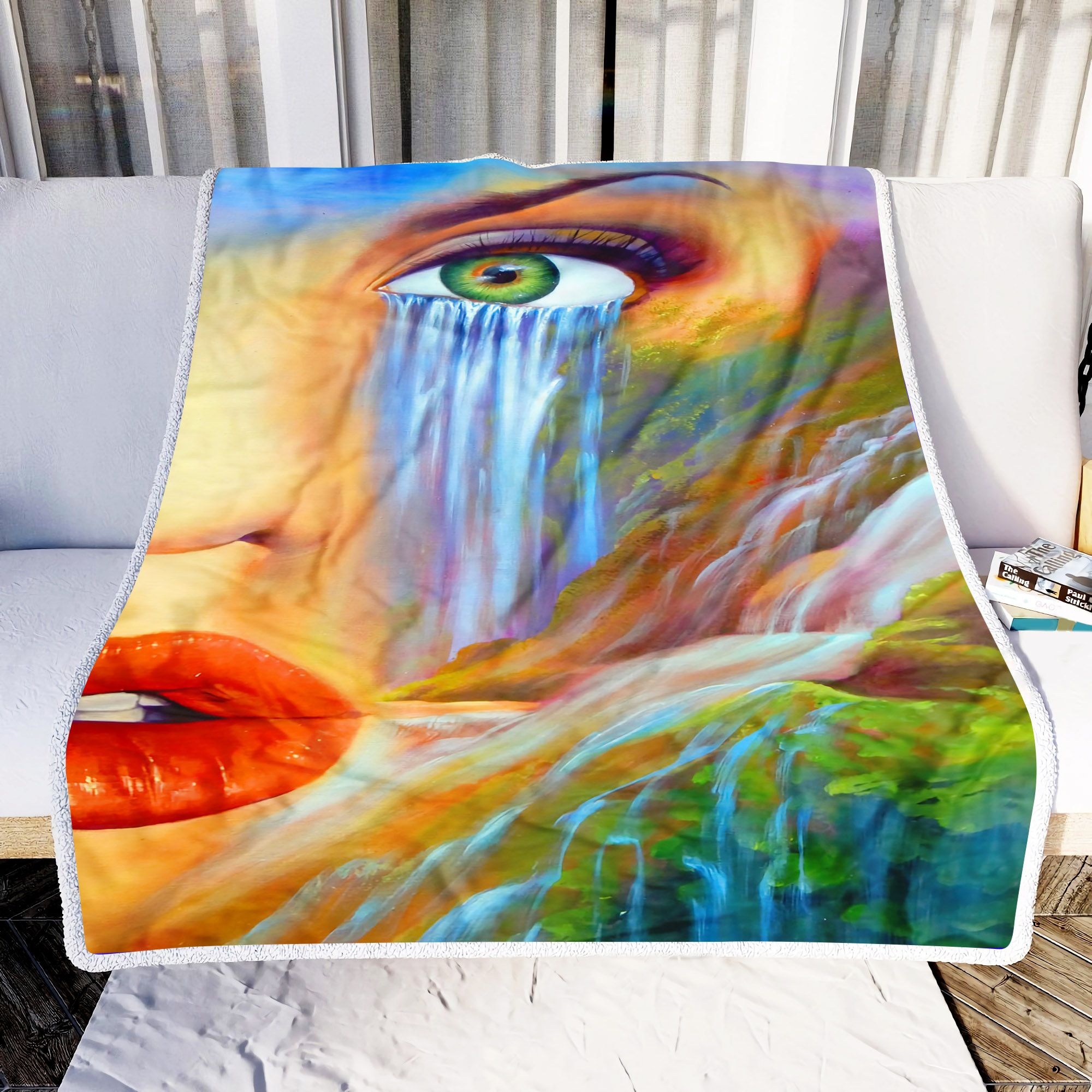 Tear Of Mother Nature Fleece Blanket