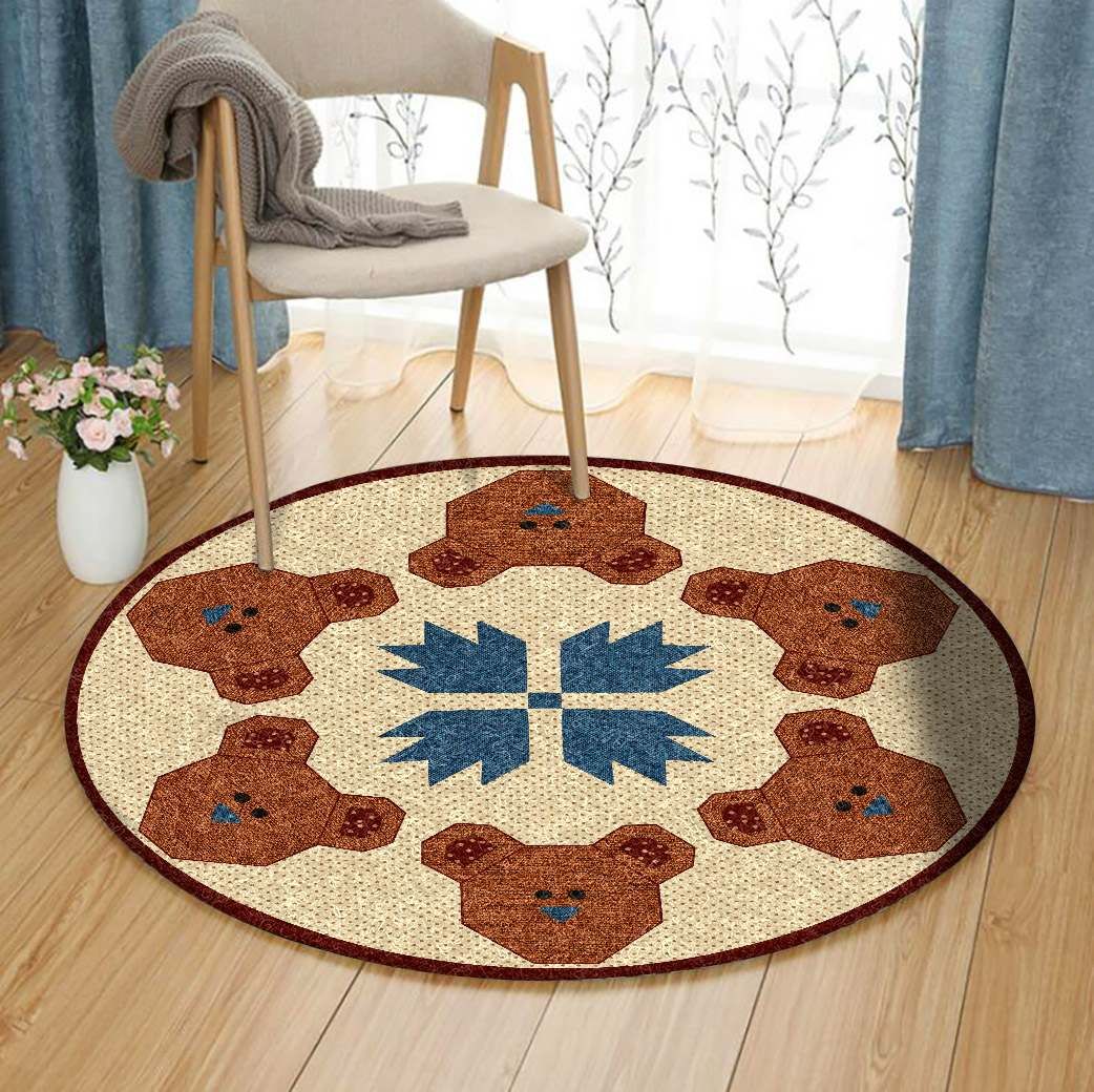 Teddy Bear Round Carpet