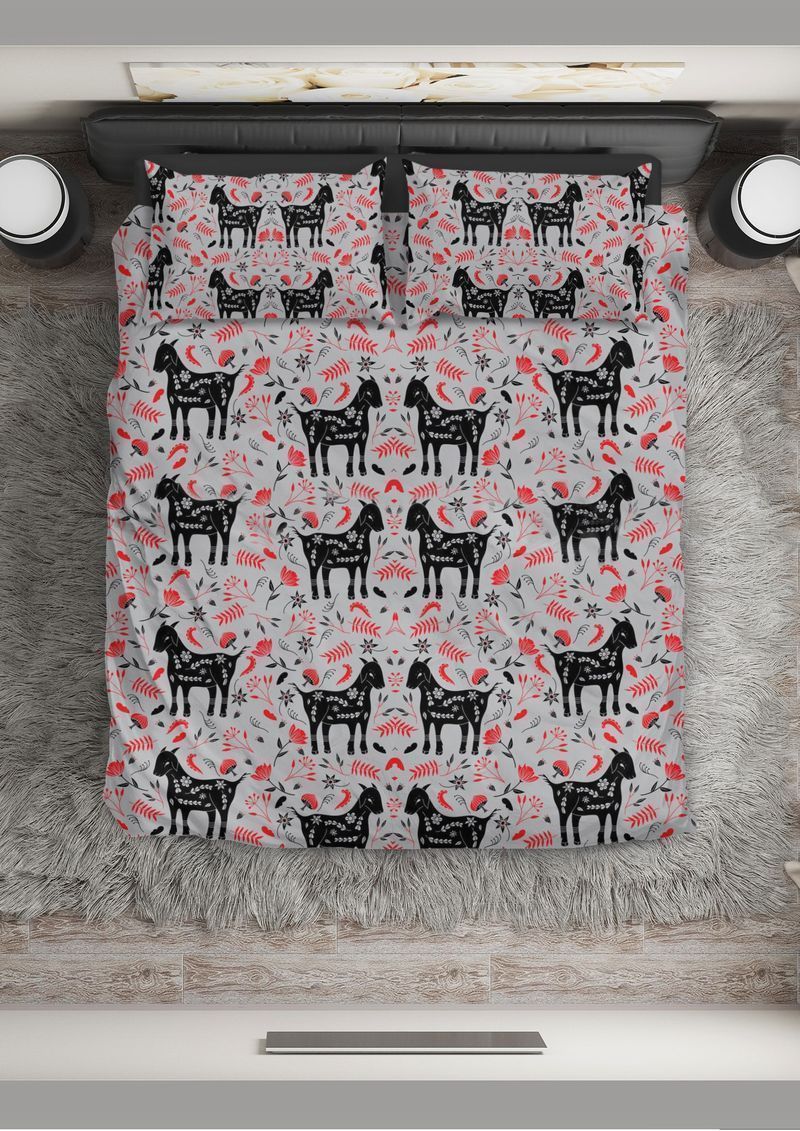 Tell Me Honesty Goat Pattern Printed Bedding Set