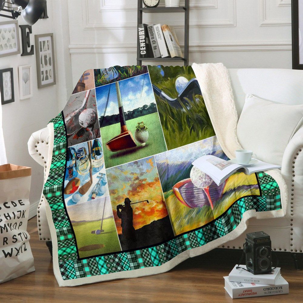 Tennis Sherpa Fleece Blanket