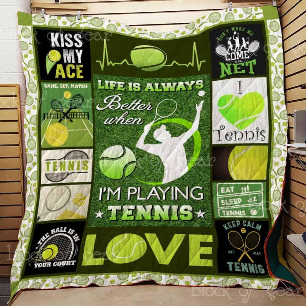 Tennis CL22100500MDQ Quilt Blanket