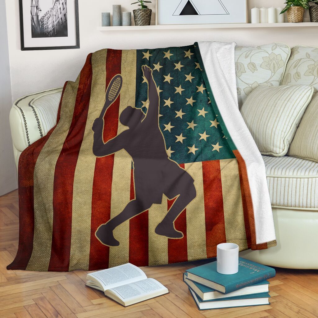 Tennis Sherpa Fleece Blanket