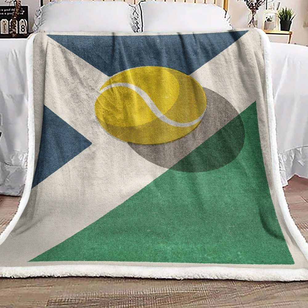 Tennis Sherpa Fleece Blanket