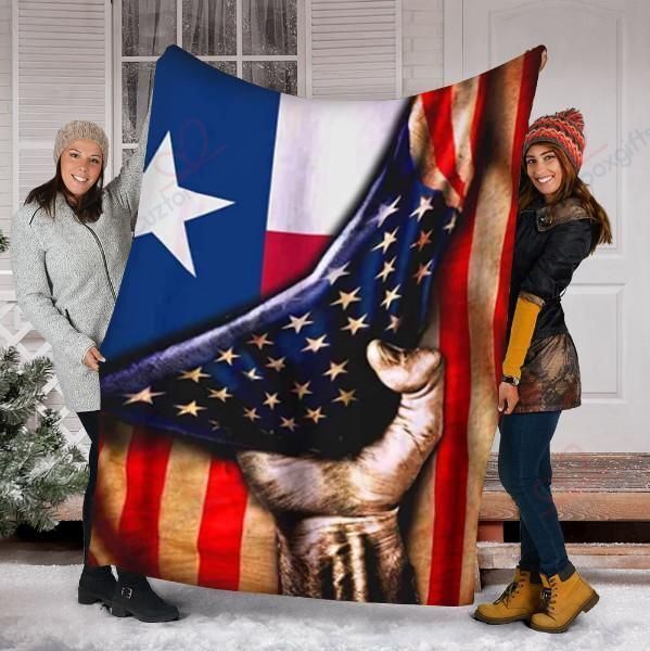 Texas Flag Sherpa Fleece Blanket