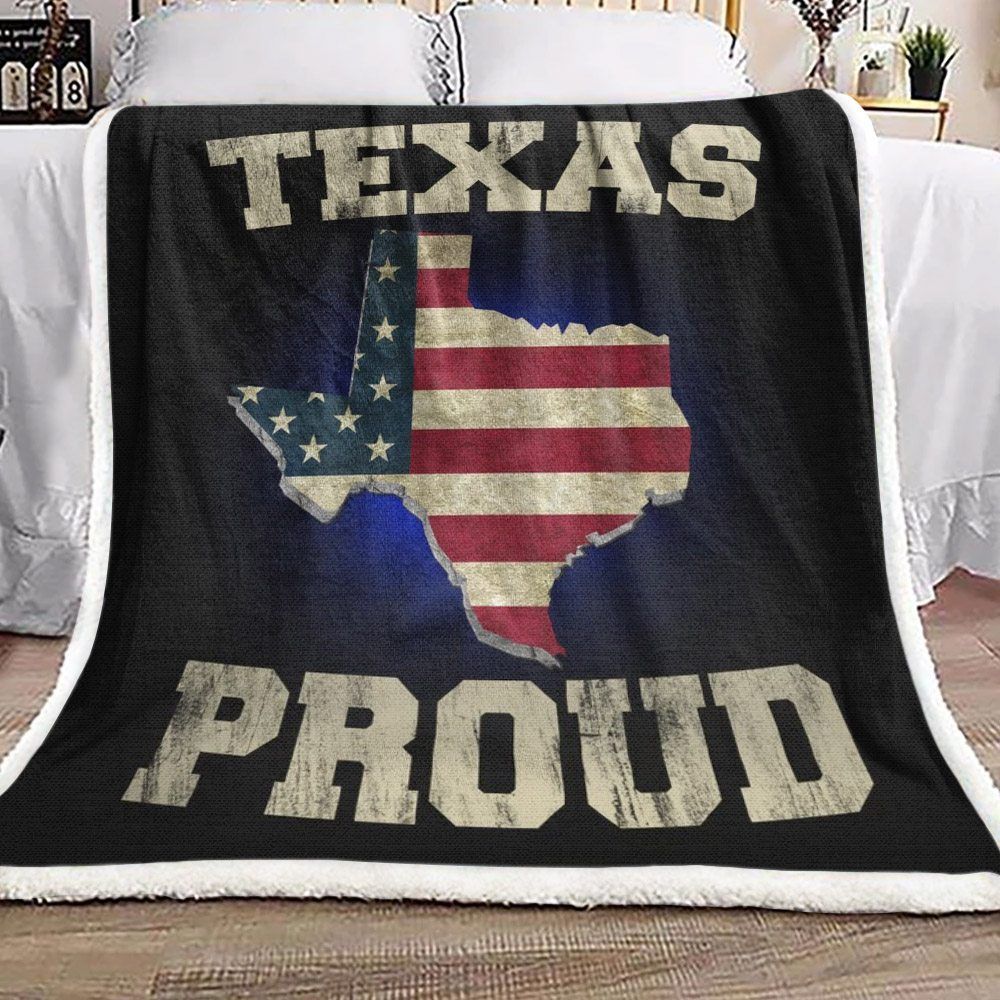 Texas Proud Sherpa Fleece Blanket