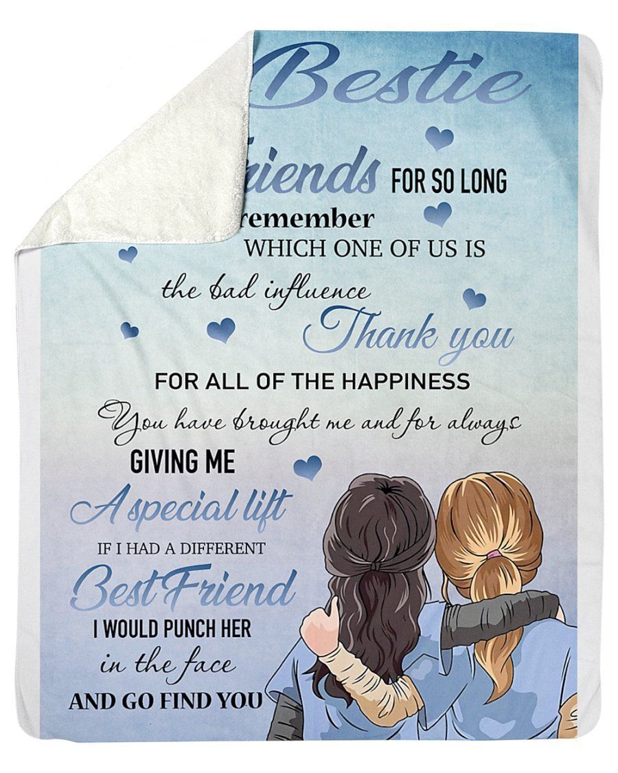 Thank You For All Of The Happiness Lovely Message To My Bestie Gifts For Friends Fleece Blanket