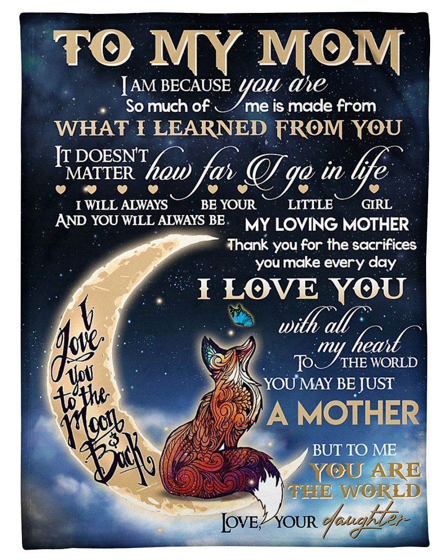 Thanks For The Sacrifices You Make Every Day To Mom Fleece Blanket