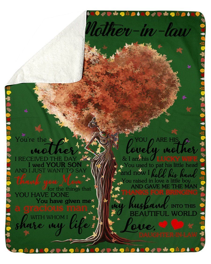 Thanks Mom For The Things That You Have Done Gift For Mother-in-law Fleece Blanket