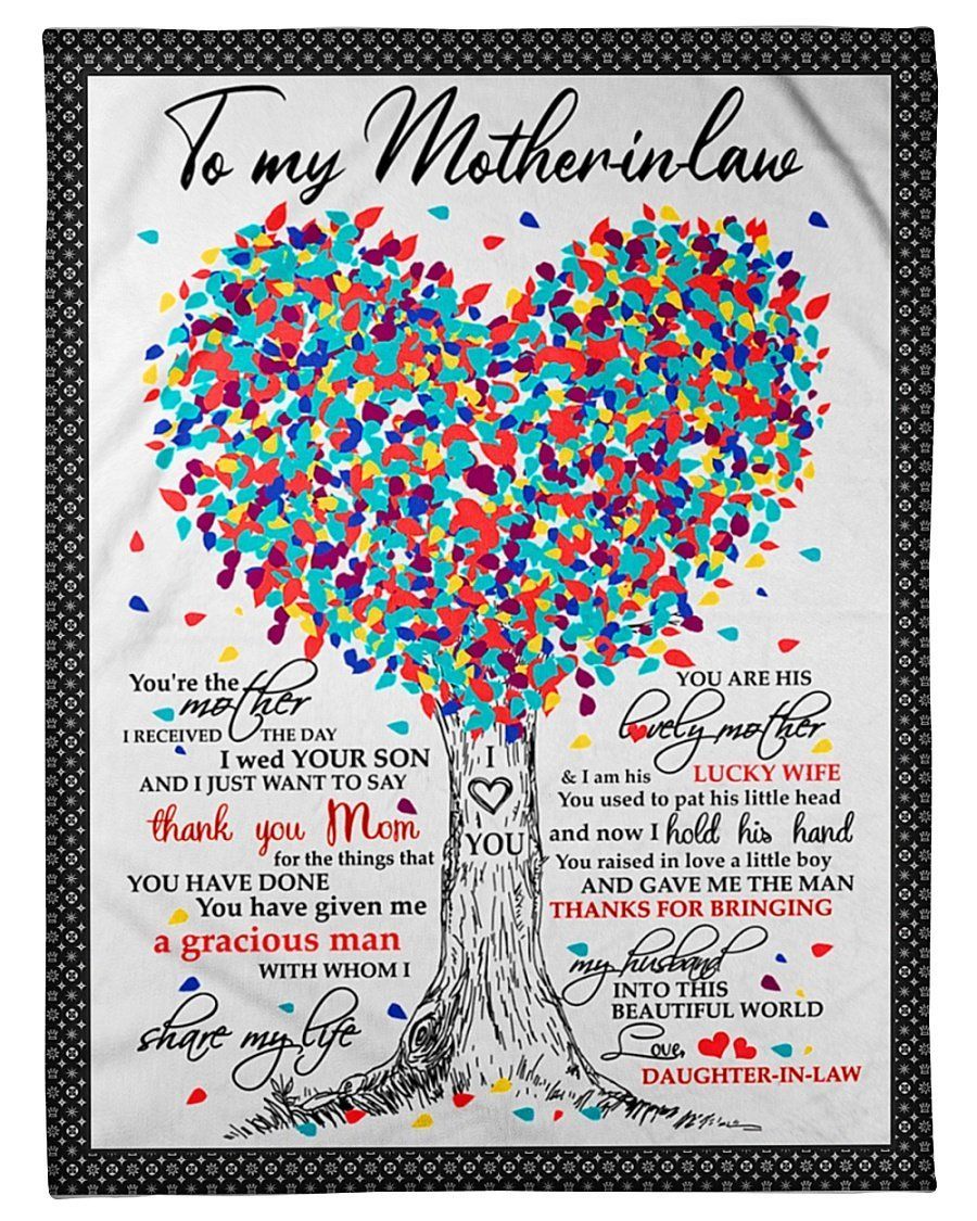 Thanks Mom For The Things That You’ve Done To Mother In Law Fleece Blanket Fleece Blanket