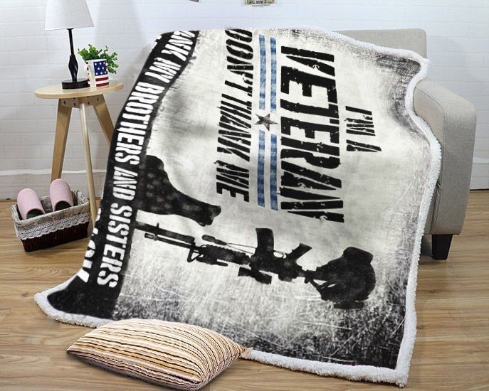 Thanks My Brothers And Sisters Sherpa Fleece Blanket