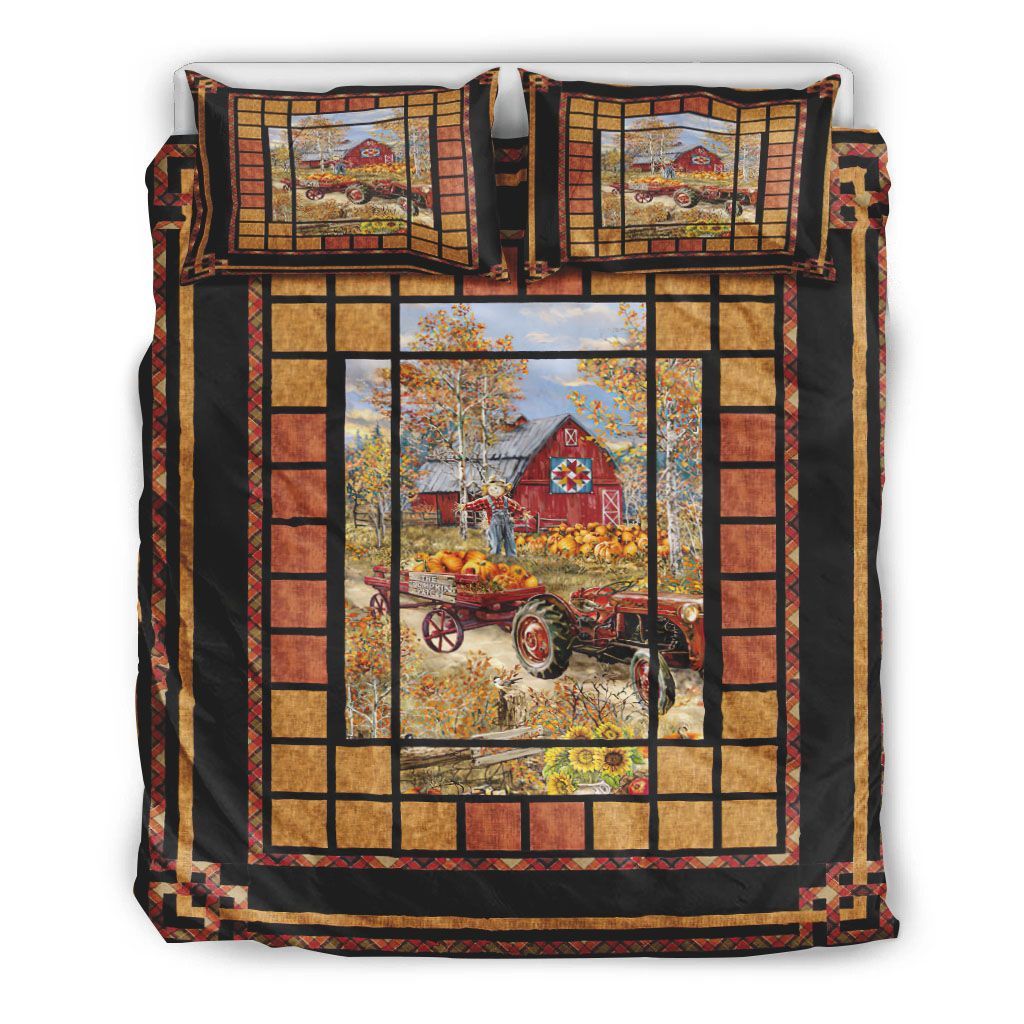 Thanksgiving Pumpkin Farm Bedding Set