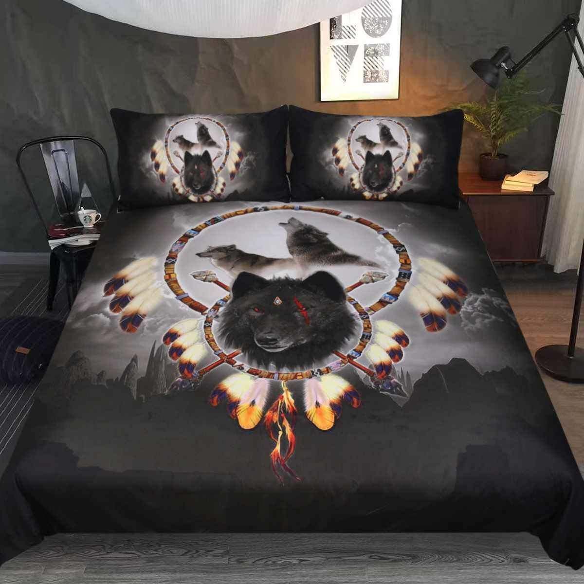 The Alpha Warrior Wolf Bedding Set