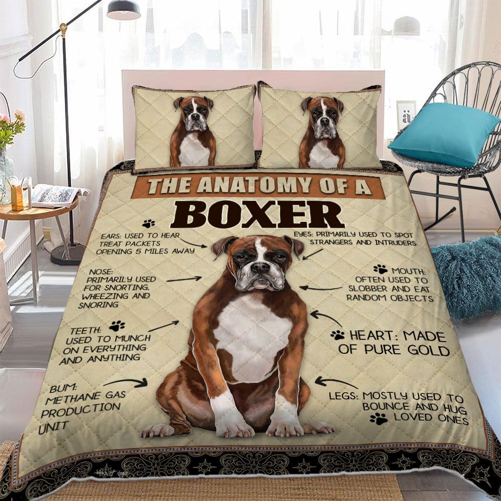 The Anatomy Of A Boxer Bedding Set