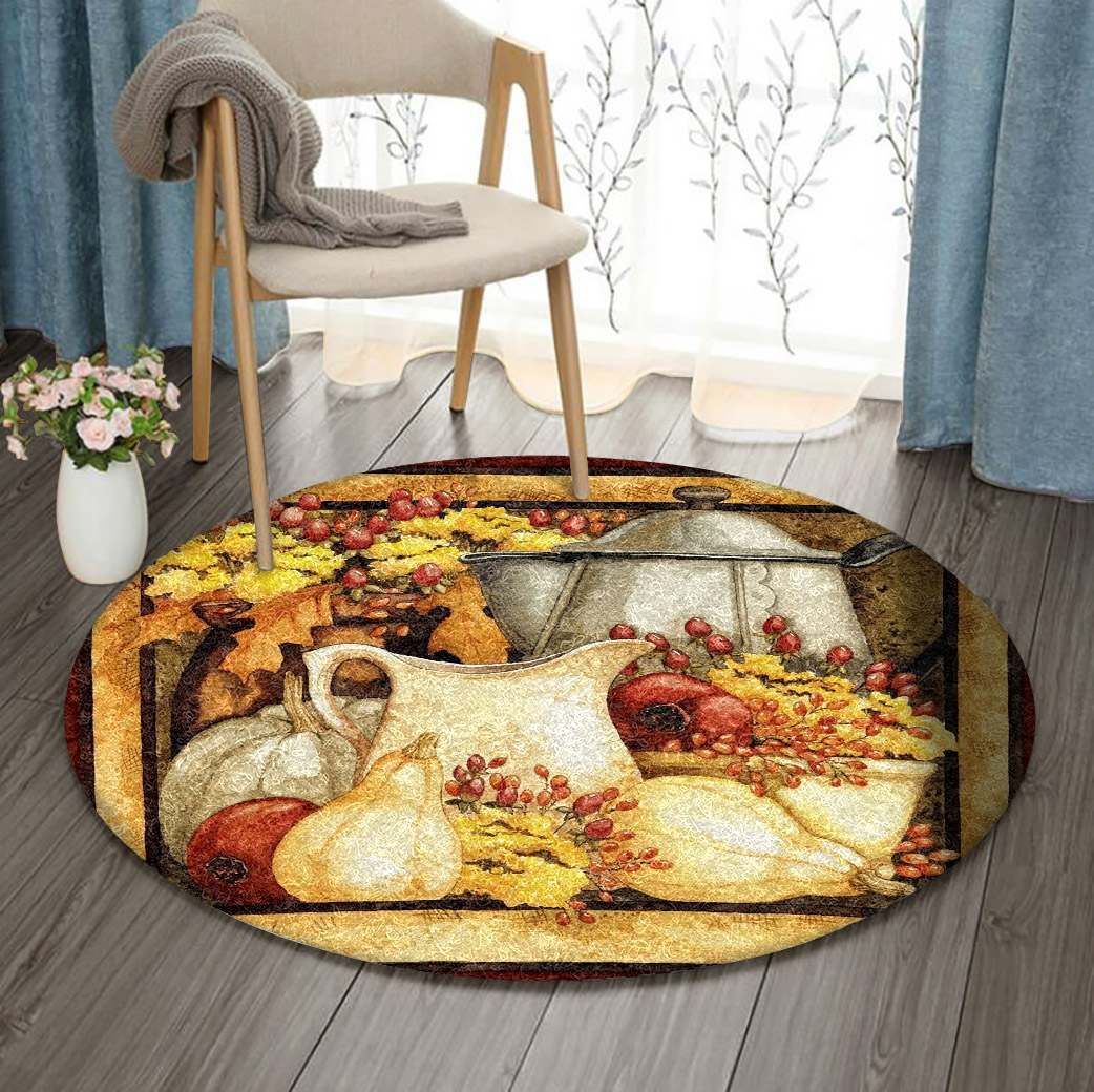 The Autumn Round Carpet