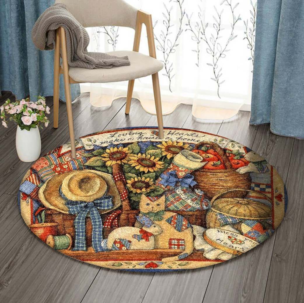 The Autumn Round Carpet