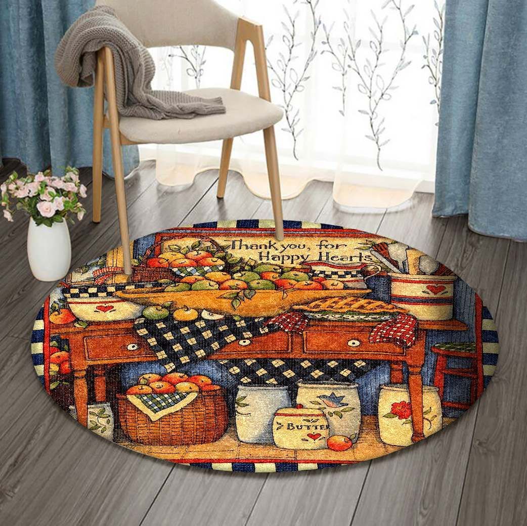 The Autumn Round Carpet