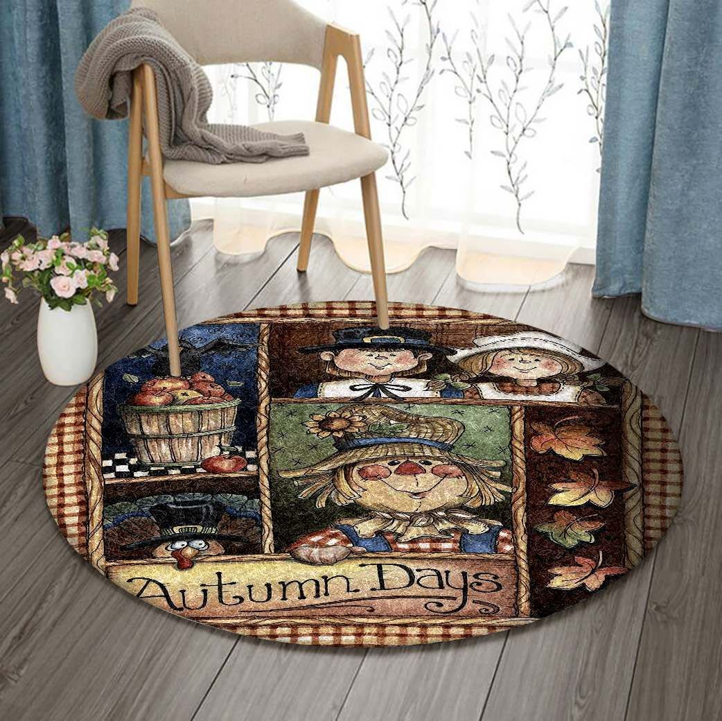 The Autumn Round Carpet