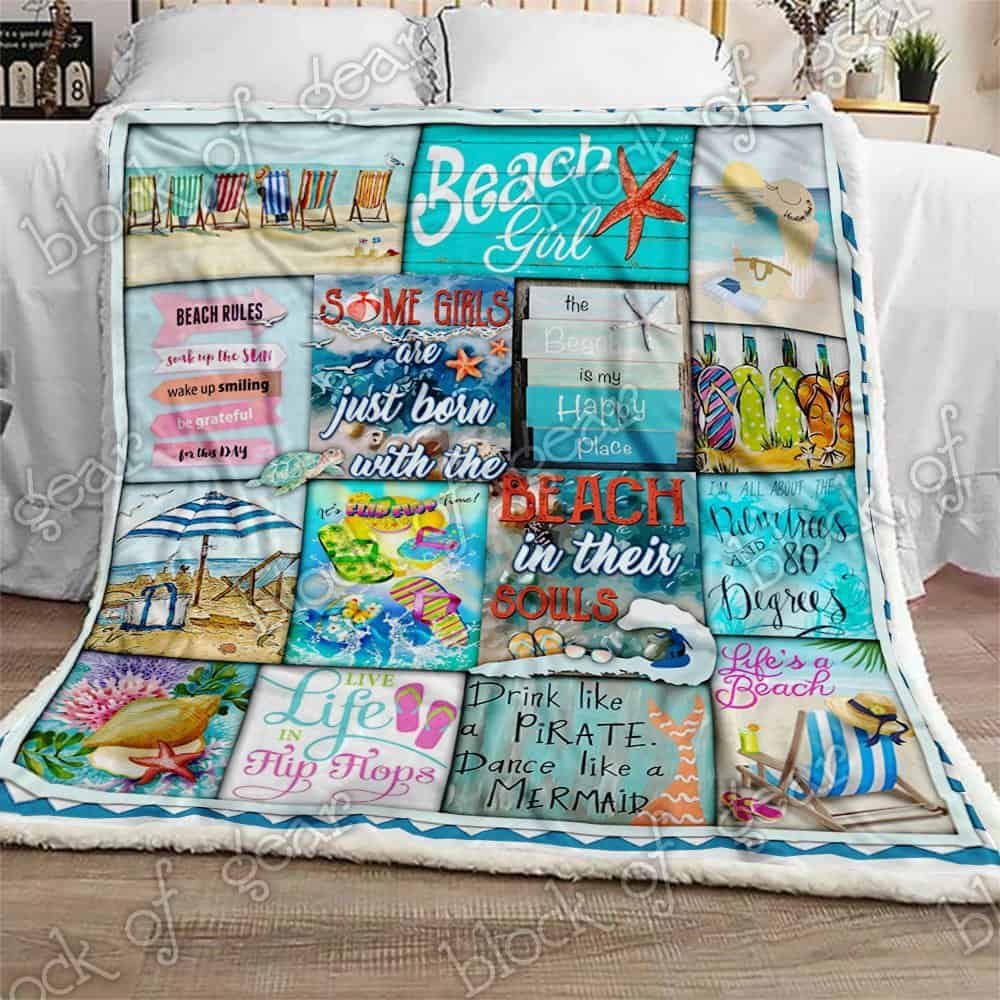 The Beach In The Soul Fleece Blanket