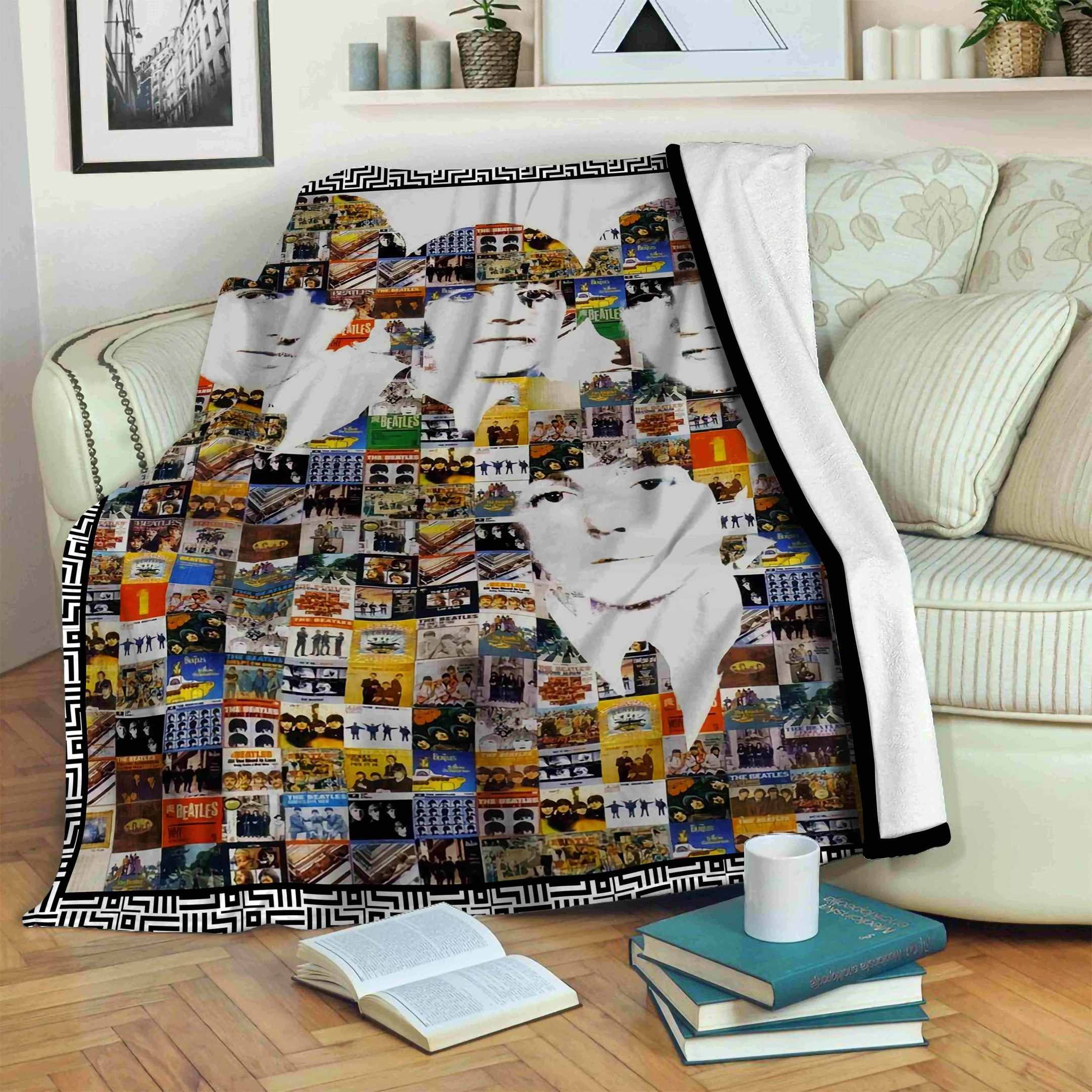 The-Beatles Sherpa Fleece Blanket Sleepy