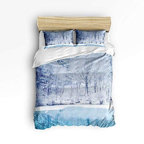 The Beautiful Snow Scenery Bedding Set