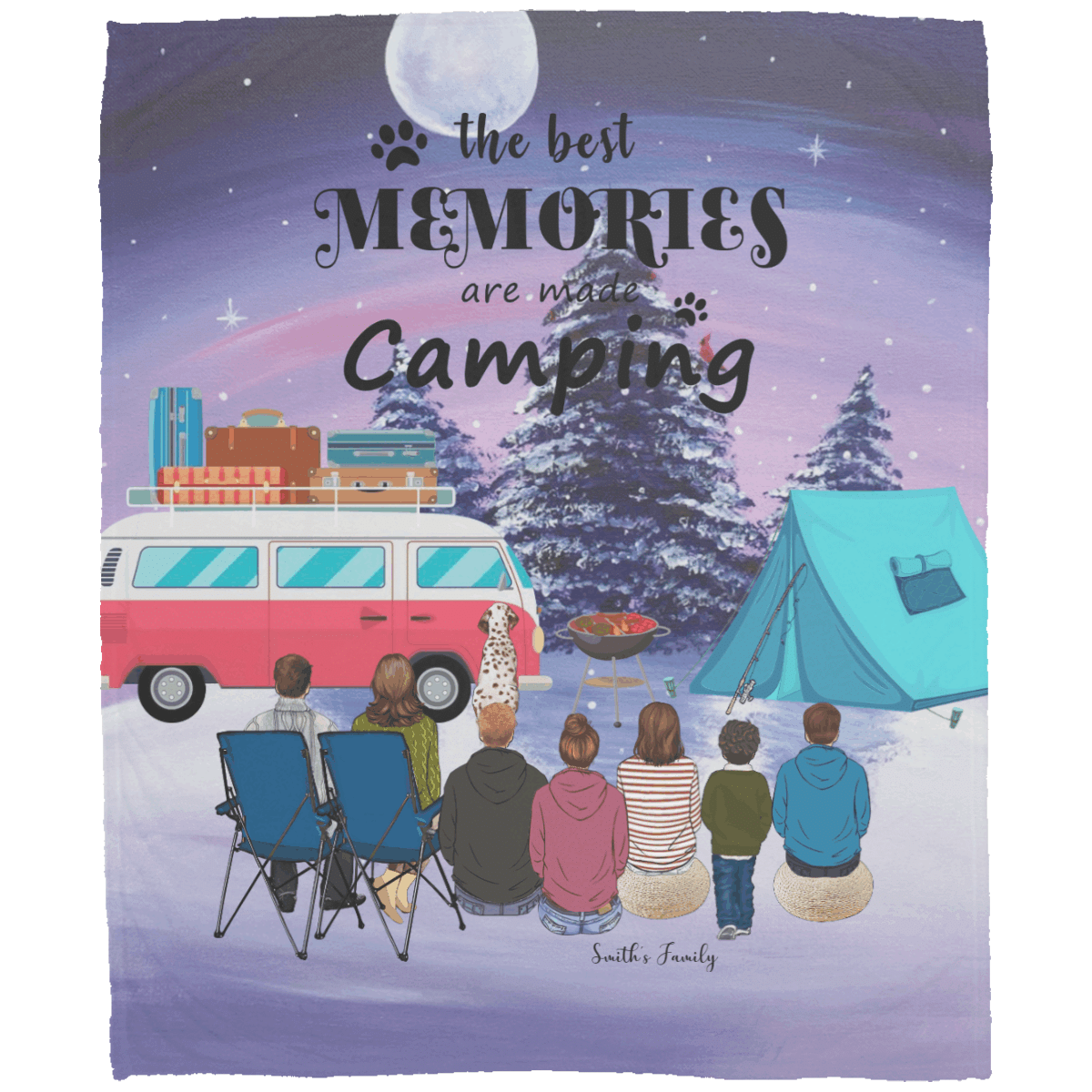 The Best Memories Are Made Camping Blanket Giving Camping Lovers