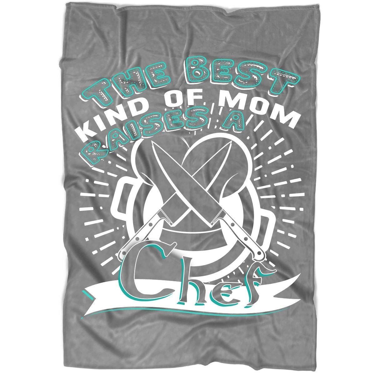 The Best Mom Raises A Chef Sherpa Fleece Blanket
