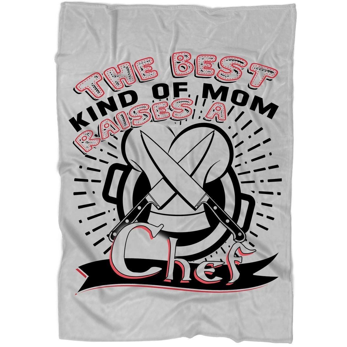 The Best Mom Raises A Chef Sherpa Fleece Blanket