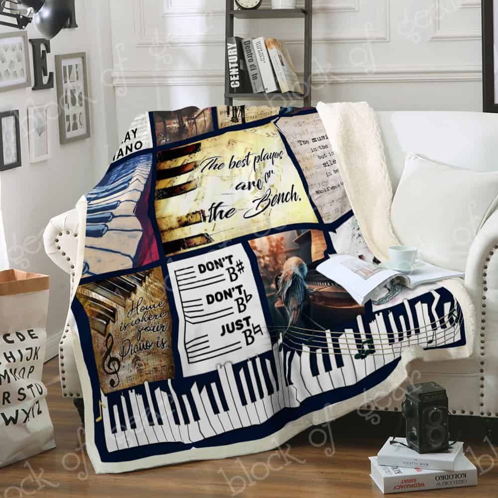 The Best Players Are On The Bench Piano Fleece Blanket
