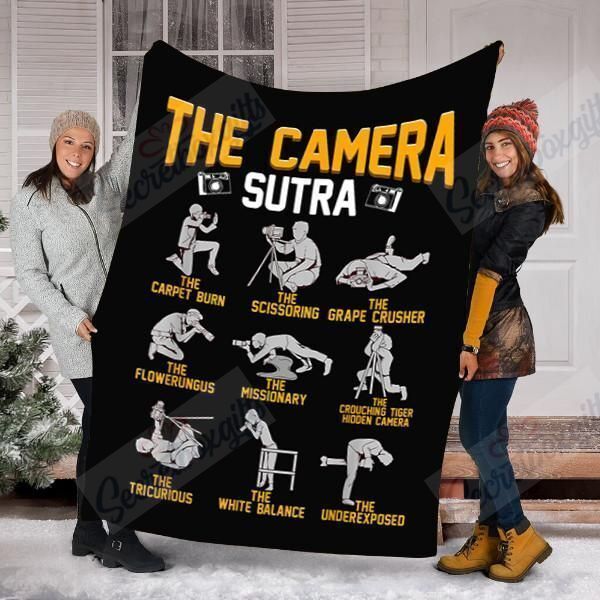 The Camera Sutra Funny Photographer Fleece Blanket