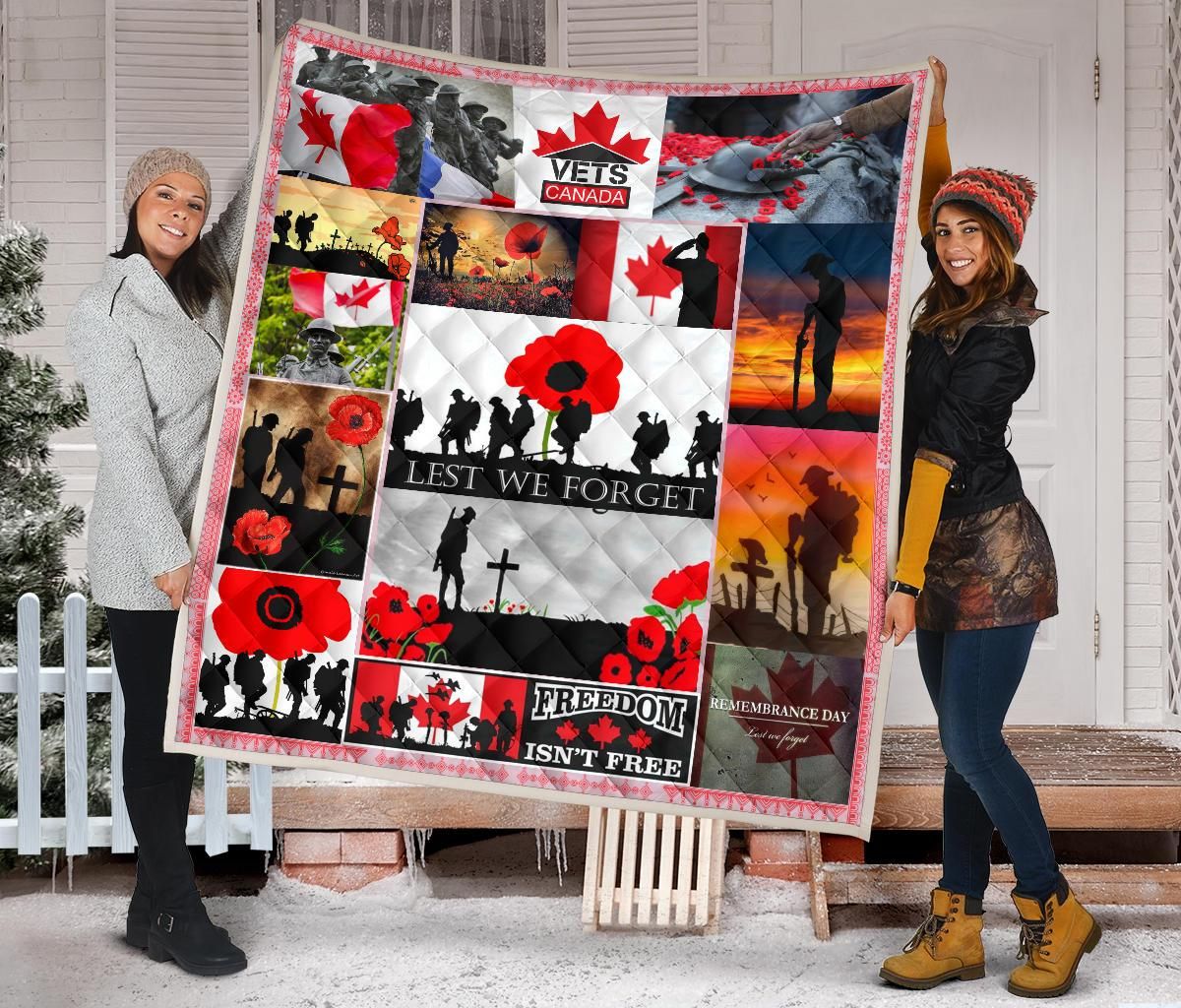 The Canada Veterans Quilt Blanket Blankets Dhc09121178Dd
