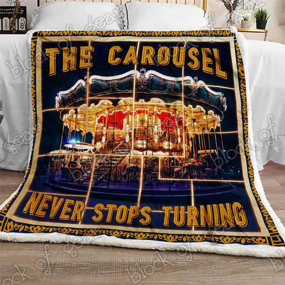The Carousel Never Stops Turning Fleece Blanket