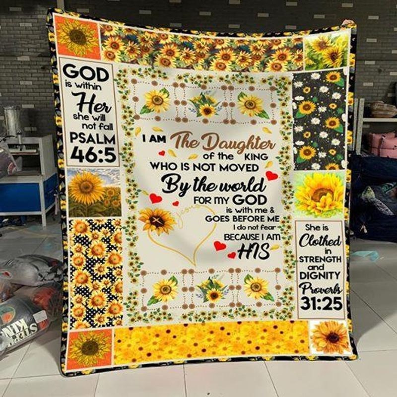 The Daughter Of The King God Sherpa Fleece Blanket