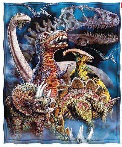 The Dinosaur Extinction Sherpa Fleece Blanket
