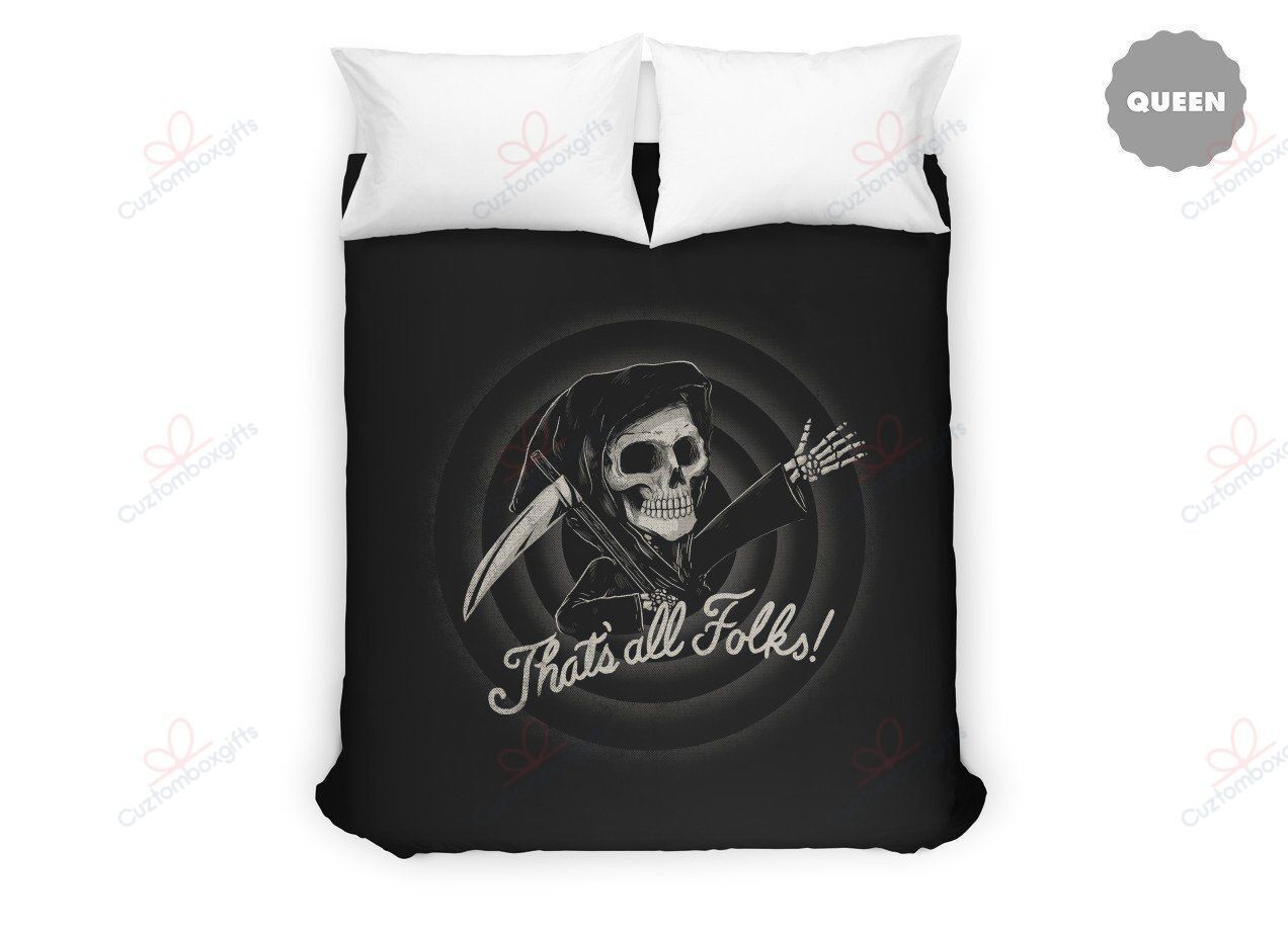 The End Skull Printed Bedding Set