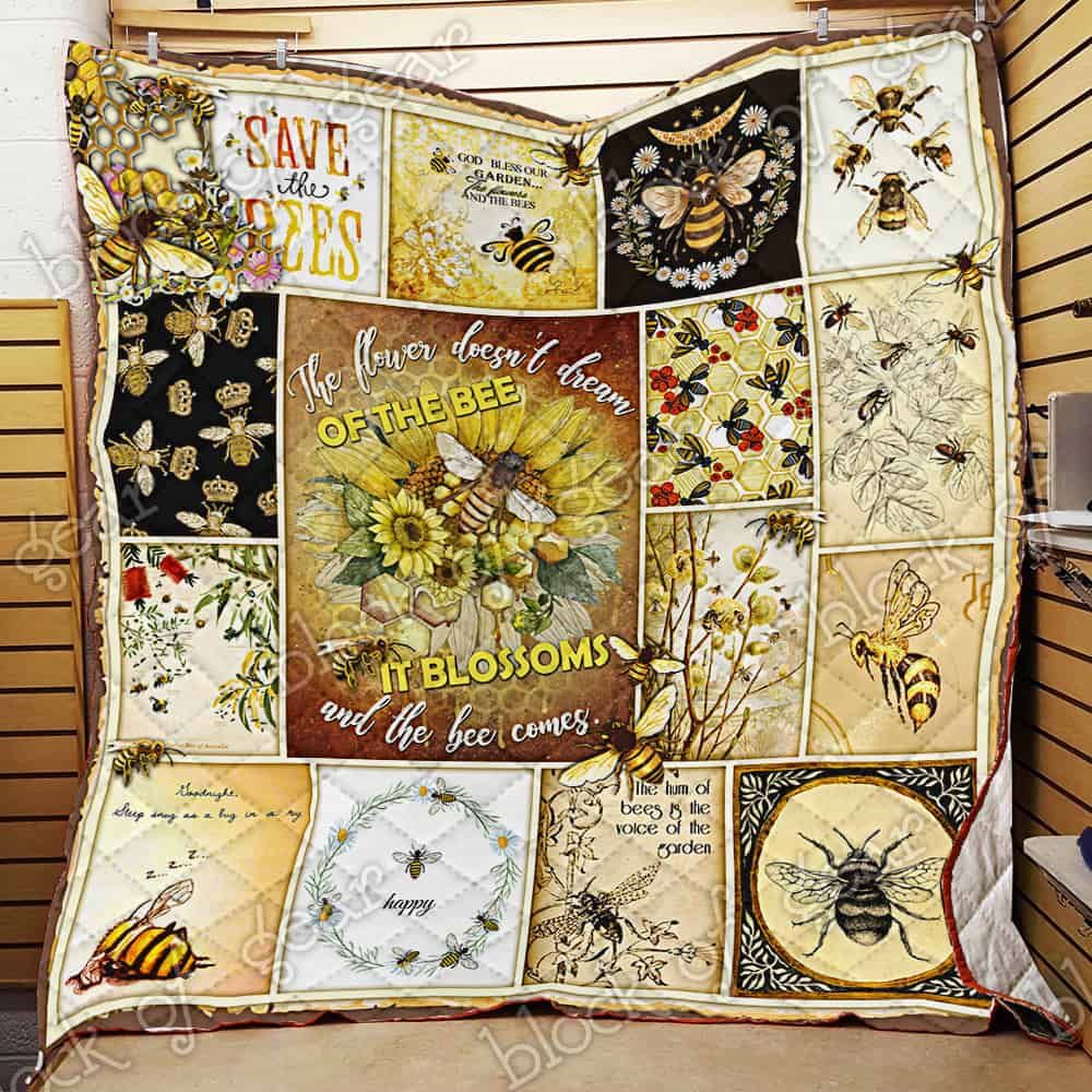 The Flower Blossoms And The Bee Comes CL19100858MDQ Quilt Blanket