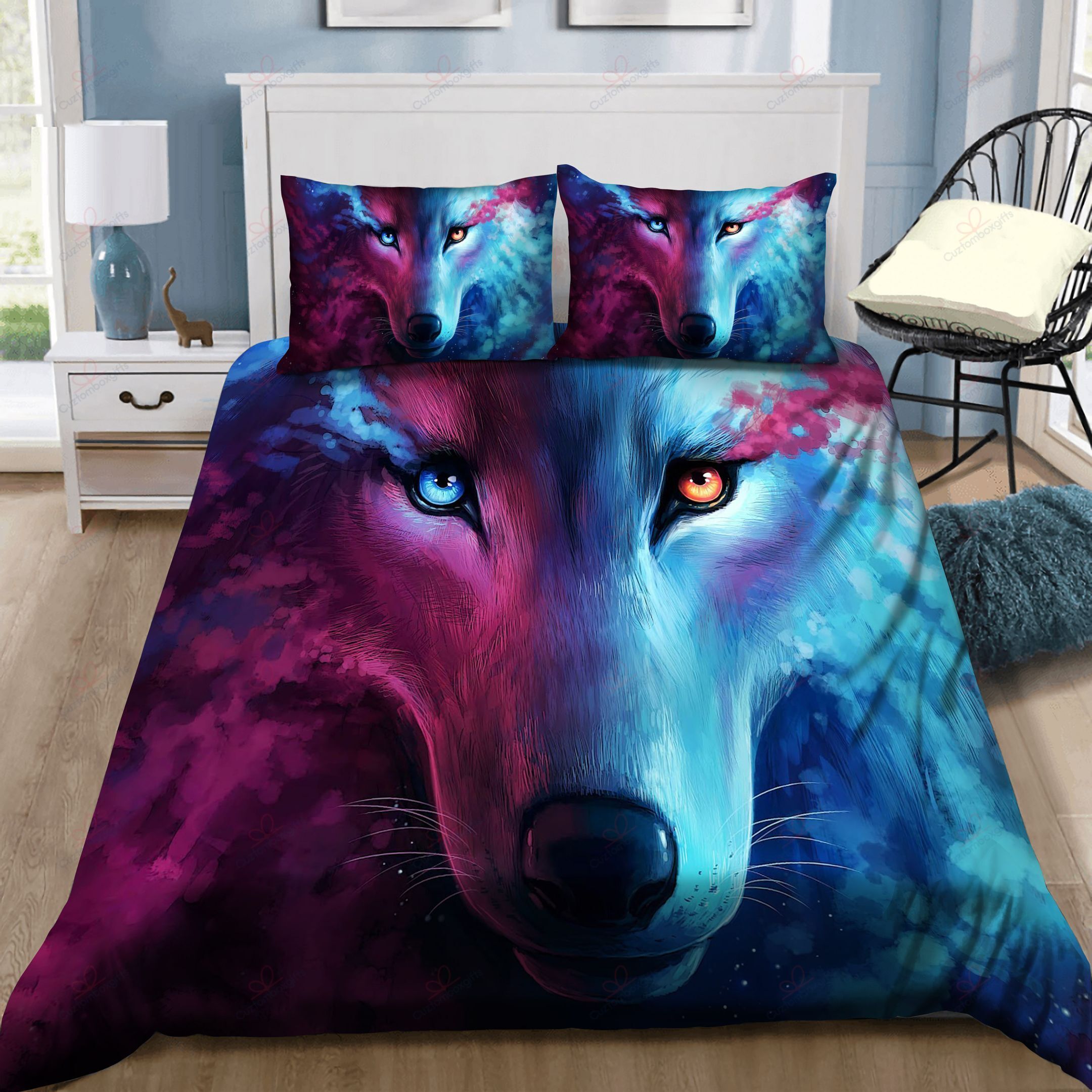 The Galaxy Wolf Bedding Set