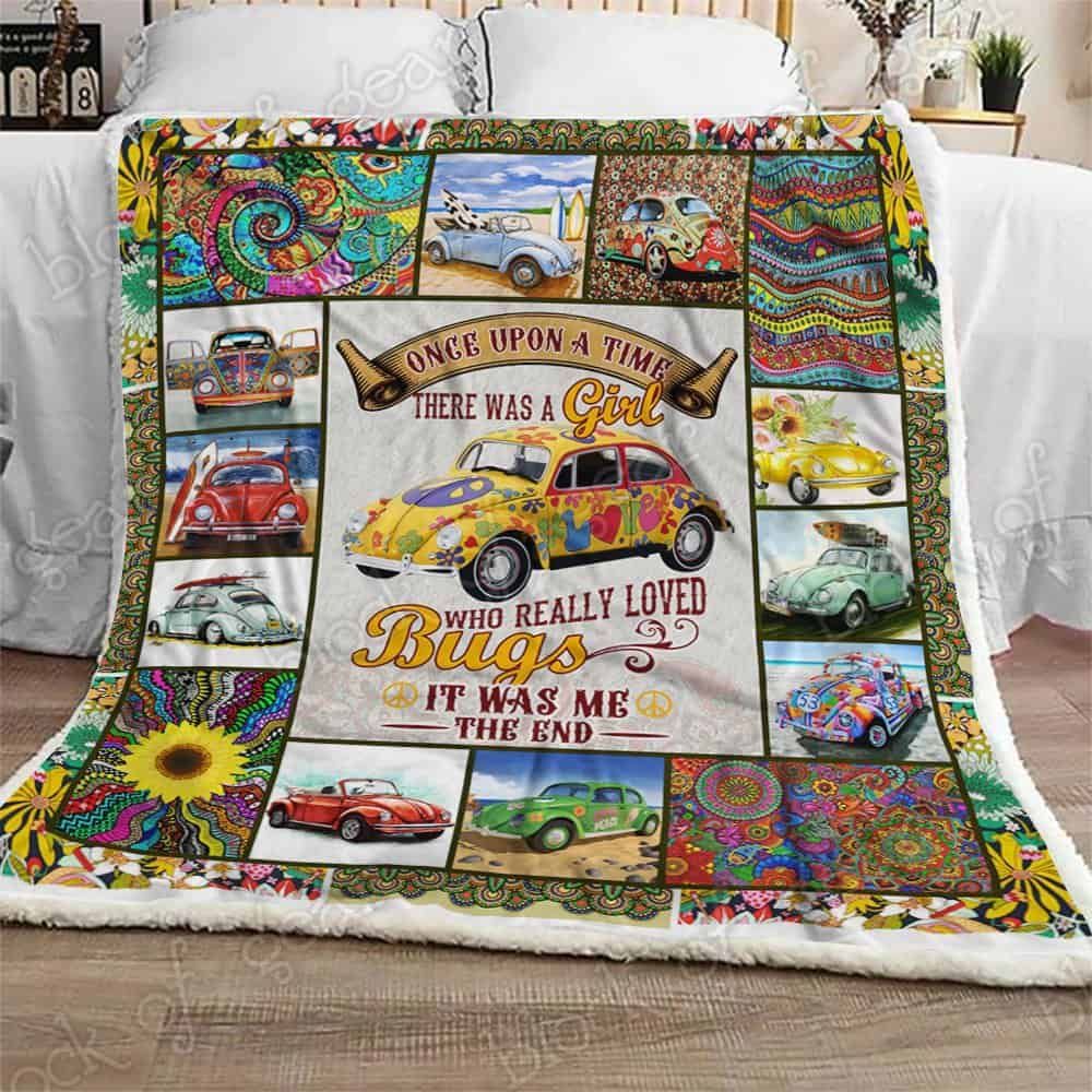 The Girl Who Loved Bugs Fleece Blanket