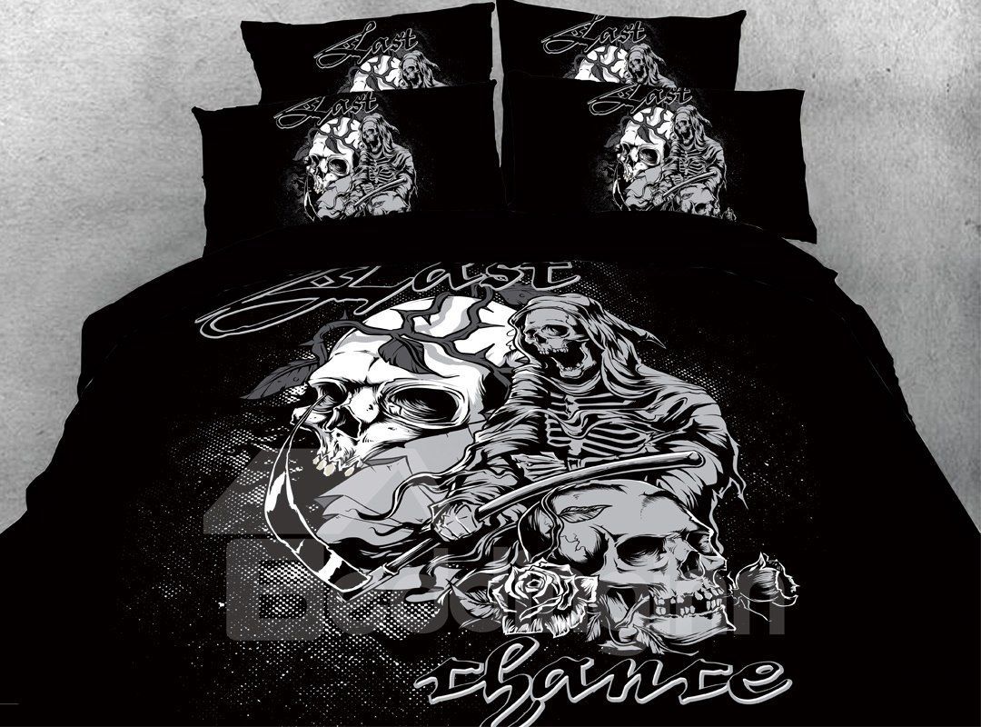 The Grim Reaper And Skull Bedding Set