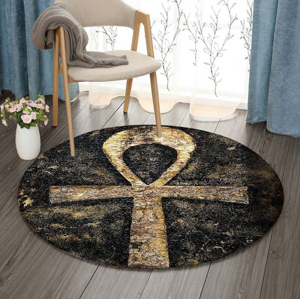 The Key Of Life Round Carpet