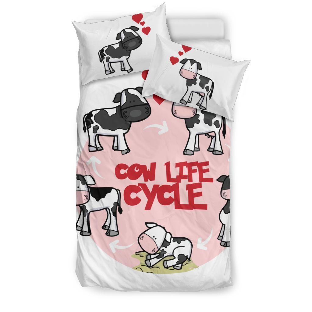 The Life Cycle Of A Cow Bedding Set