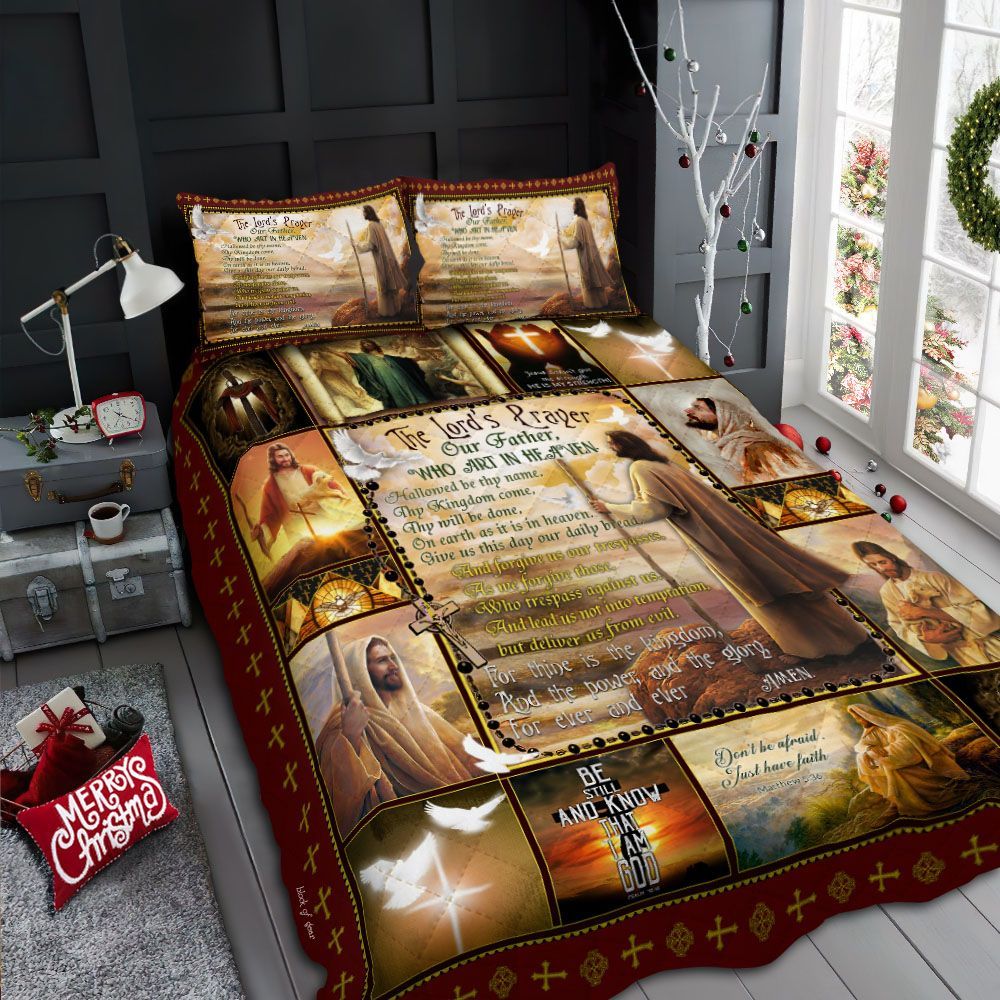 The Lord Prayer Our Father Bedding Set