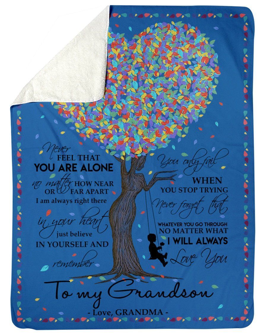 The Meaningful Message Gift For Granddaughter From Grandma Fleece Blanket