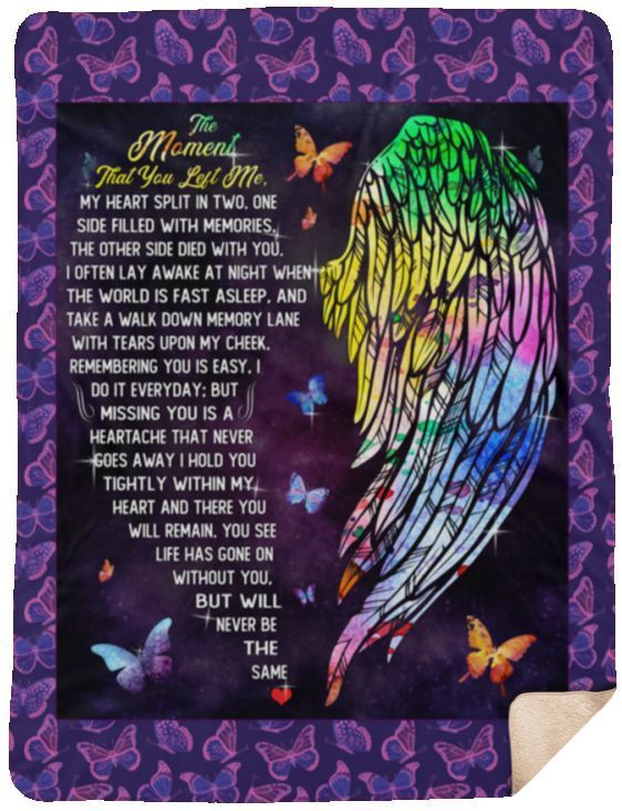 The Moment That You Left Me Sherpa Fleece Blanket