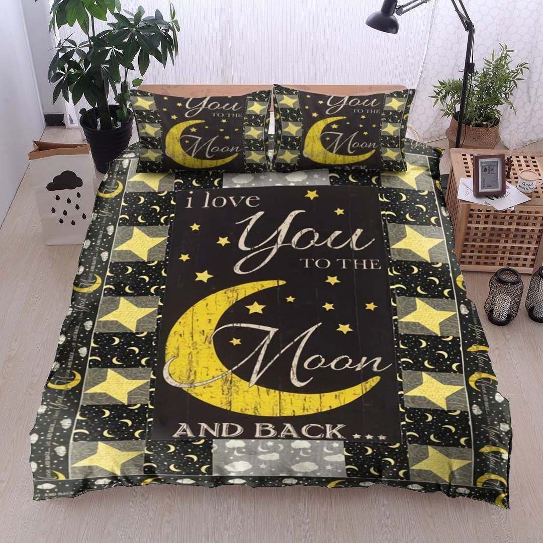 The Moon Twin Queen King Cotton Bed Sheets Spread Comforter Bedding Set