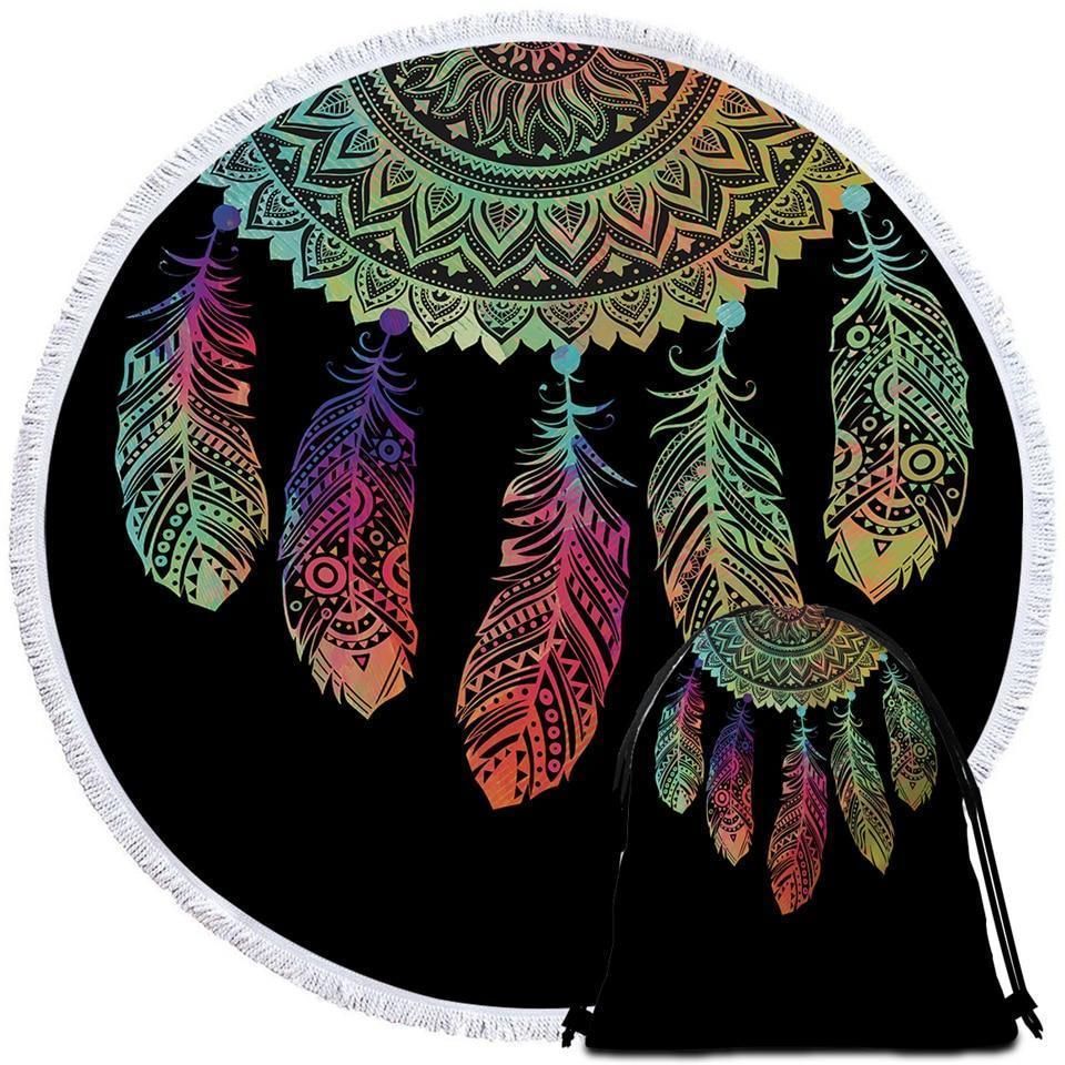 The Original Dreamland Printed Round Beach Towel