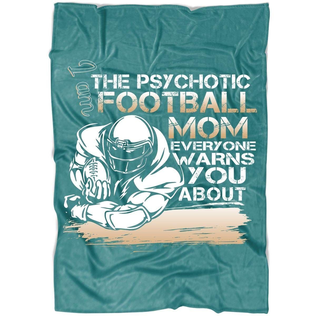 The Psychotic Football Mom Sherpa Fleece Blanket