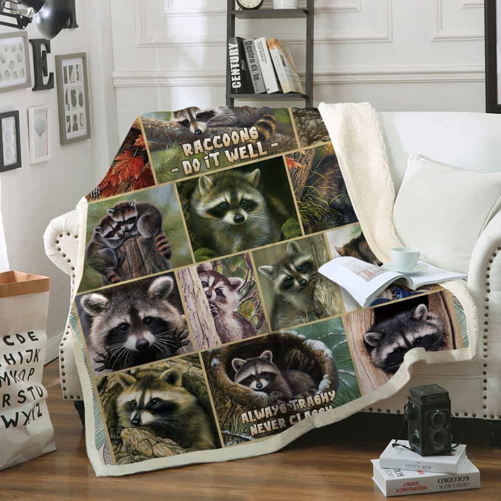 The Racoon Fleece Blanket